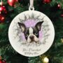Personalised Christmas Boston Terrier Break Through, thumbnail 3 of 10