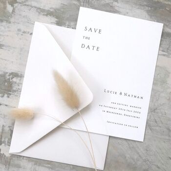 The Minimalist Save The Date Cards, 4 of 10