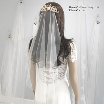 Barely There Wedding Veil Silk Style, 4 of 12
