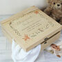 Personalised New Baby Cute Animals Wooden Keepsake Box, thumbnail 4 of 4