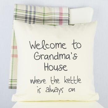 Personalised 'Grandma's House' Cushion, 2 of 2