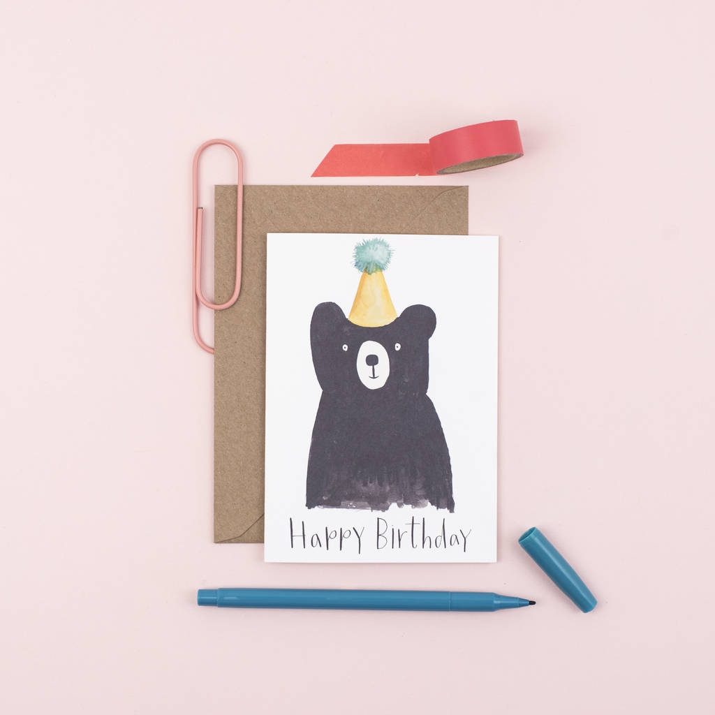 Happy Birthday Bear Card, 1 of 3