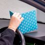 Blue Badge Permit Wallet In Spotty Aquamarine, thumbnail 2 of 7