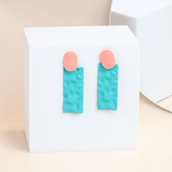 Frosted Clay Drop Earrings, 4 of 6