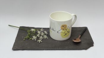 Cormorant Song Bone China Mug, 2 of 8