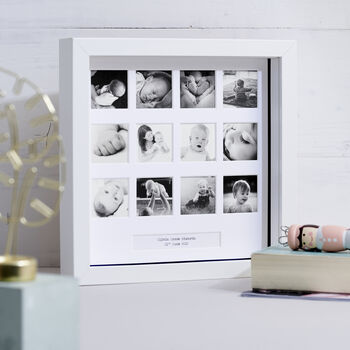 Personalised My First Year Square Frame, 2 of 6