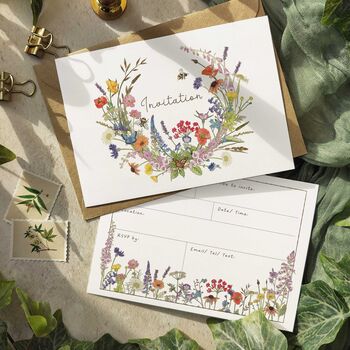 Cottage Garden Ready To Write Invitations, 4 of 9