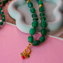 Emerald Green Beaded Necklace, thumbnail 2 of 4