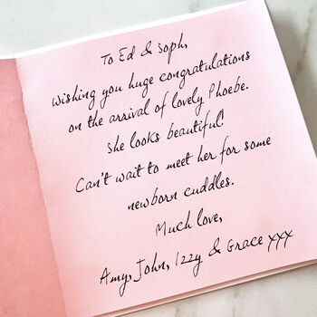 Personalised New Baby Stork Card, 3 of 4