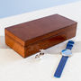 Personalised Leather Watch And Cufflink Box, thumbnail 5 of 10