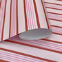 Red And Pink Striped Wrapping Paper, thumbnail 6 of 9