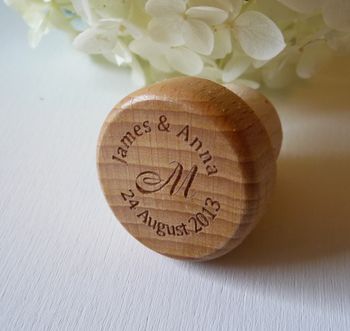 Personalised With Your Text Eco Wine Cork Stopper, 4 of 6