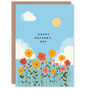 Spring Day Flower Meadow Wildflowers Happy Mother's Day Card, thumbnail 1 of 6