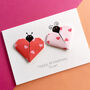 Personalised Love Bug Origami Anniversary Card, thumbnail 3 of 5