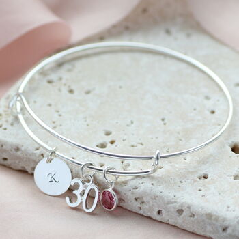 Special Birthday Birthstone Bangle, 7 of 11