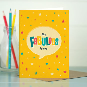 Friendship Card ‘My Fabulous Friend’, 2 of 4
