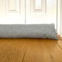Grey Draught Excluder, Weighted Door Draft Stopper, thumbnail 2 of 5