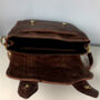Two Tone Brown Leather 'Cleo' Handbag, thumbnail 10 of 10