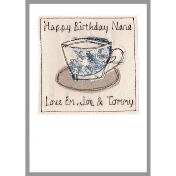 Personalised Tea Cup Birthday Card For Her, 3 of 12