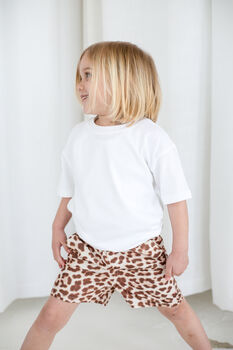 Matching Family Boy's Leopard Swimshorts, 2 of 11