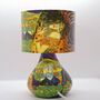 Klimt 'The Kiss' Table Lamp: Abstract Decoupage Night, thumbnail 5 of 10