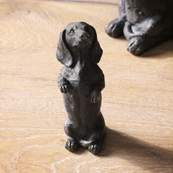 Mini Standing Dachshund Dog Ornament, 2 of 3