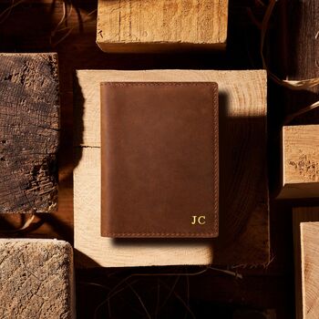 Personalised Leather Passport Holder / Travel Wallet, 4 of 6