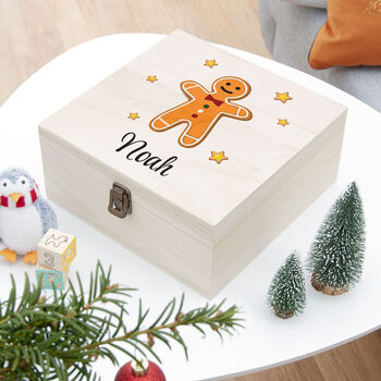 Personalised Gingerbread Man Christmas Eve Box, 5 of 12