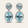 Silver Sky Blue Topaz Aurelia Earrings, thumbnail 2 of 4