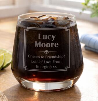 Personalised Etched Rum Glass, 5 of 7