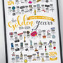 Personalised 50th Golden Wedding Anniversary Print, thumbnail 10 of 11