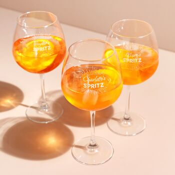 Personalised Spritz Balloon Glass, 2 of 4