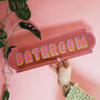 Bathroom Mirror Sign Pink, thumbnail 1 of 2