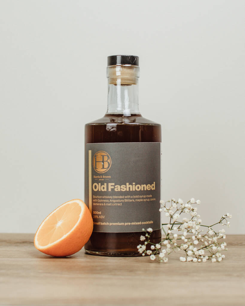 Old Fashioned Pre Mixed Cocktail By Harris & Brown | Notonthehighstreet.com