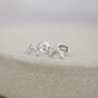 Sterling Silver Mini Chevron Studs, thumbnail 1 of 6