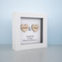 Personalised 5th Wood Wedding Anniversary Hearts Frame Gift, thumbnail 3 of 4