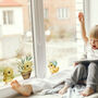 Set Of Three Baby Chick Window Stickers, thumbnail 2 of 2