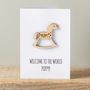 Personalised Children's Rocking Horse Card, thumbnail 1 of 5