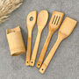 Bamboo Wood Kitchen Utensil Set With Holder, thumbnail 3 of 8