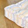 Extra Large Oxford Striped Indoor Floor Cushion, thumbnail 5 of 6