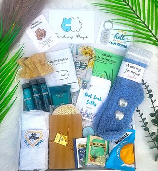 Luxury Hug In A Box For Men, Birthday Gift Box For Him, 8 of 11