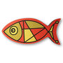 Fish Shaped Wooden Fridge Magnet, thumbnail 4 of 5
