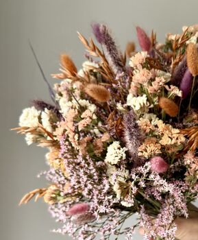 Pastel Meadow Dried Flower Bouquet, 4 of 5