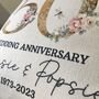 Personalised Golden Wedding Anniversary Cushion, thumbnail 3 of 5