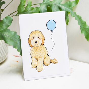 Golden Doodle Birthday Card, 2 of 10