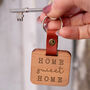 Engraved Wooden 'Home Sweet Home' Key Ring, thumbnail 1 of 4