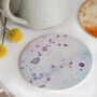 Set Of Four Leather Coasters With Watercolour Design, thumbnail 5 of 5