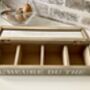 Grey Taupe Wooden Tea Box – “The Hour For Tea”, thumbnail 4 of 6