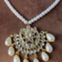 Naima Indian 18k Gold Plated Kundan Pearl Jewellery Set, thumbnail 4 of 7