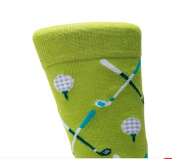 Novelty Fun Socks Size Five To Nine ~ Golf Theme Socks, 3 of 6